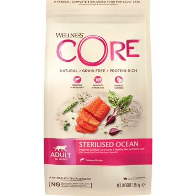 Wellness Core Kattenvoer Sterilised Zalm 1,75 kg