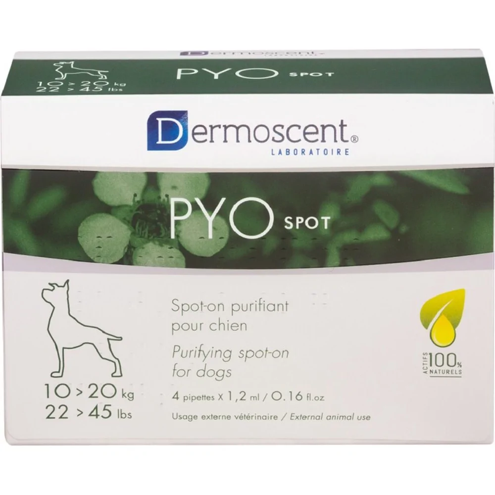 Dermoscent PYOspot hond 10 - 20 kg 4 pipetten