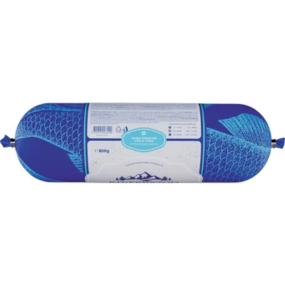 Riverwood Natvoer Visworst - Kabeljauw & Tonijn - 800 g
