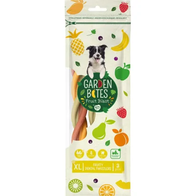 Duvo+ Garden Bites Fruity Dental Twizzlers - XL - 3 stuks