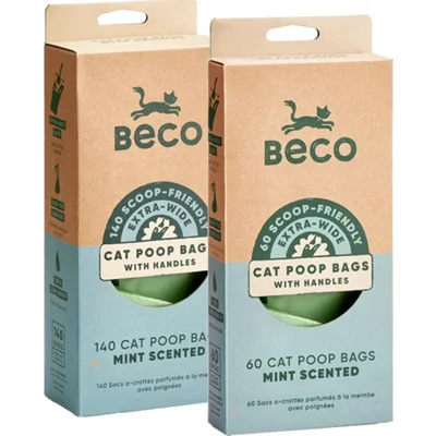 Beco Cat Poop Bags - Scented - 60 stuks