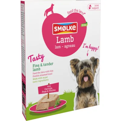 Smolke Vers Gestoomd Adult Lam 395 gr