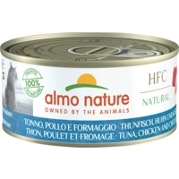 Almo Nature HFC Natural met tonijn, kip en kaas natvoer kat (150 g) 12 x 150 g product name