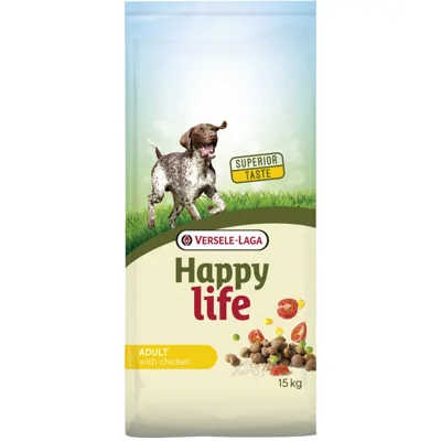 Happy Life Adult met kip hondenvoer 15 kg