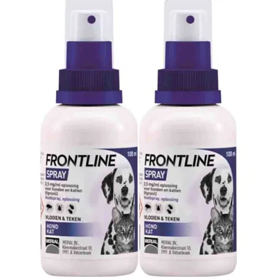 2x Frontline Anti Vlooien En Teken Spray 100 ml