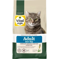 2x Vitalstyle Adult Kip Kattenvoer 3,5 kg