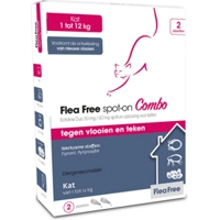 Flea Free Spot-on Combo Anti Vlooiendruppels Kat vanaf 1 kg 2 pipetten product name