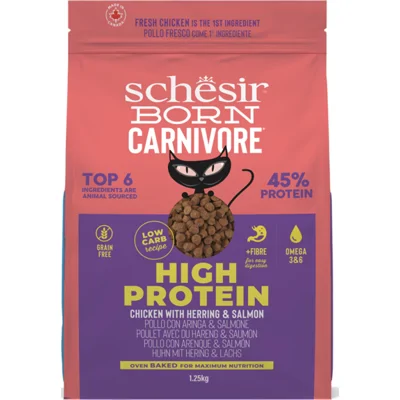 Schesir Born Carnivore Kattenvoer Chicken&Herring 1,25 kg
