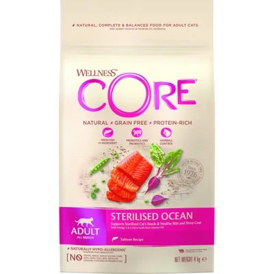 Wellness Core Kattenvoer Sterilised Zalm 4 kg