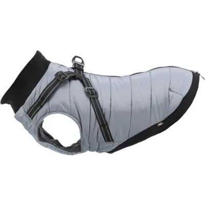 Trixie Jas Pontis met tuig - Grijs - 24 cm