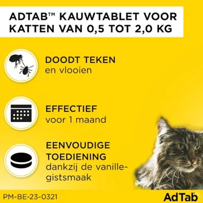 AdTab 12 mg - 0,5-2 kg - 2 x 3 tabletten