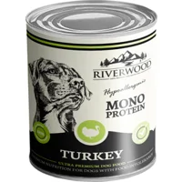 Riverwood Mono Proteïne Hondenvoer - Blik - Kalkoen - 6x400 g