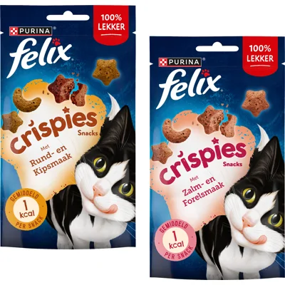 Felix Crispies - Kip & Rund - 3 x 45 g