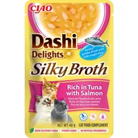 Ciao Dashi Delights Silky Broth Kattenvoer Nat Tuna & Salmon 40 gr