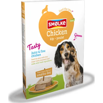 Smolke Vers Gestoomd Adult Kip 395 gr