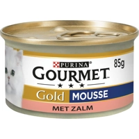 Gourmet Gold Mousse met Zalm natvoer kat 85 gram