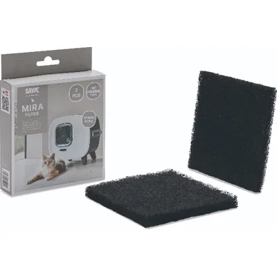 Savic Mira deluxe kattenbakfilter 2 stuks 12x12x1cm kat