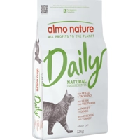 Almo Nature Daily met kip en kalkoen kattenvoer 12 kg