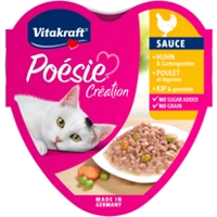 Vitakraft Poésie Création met kip en groenten in saus natvoer kat (15 x 85 g) 3 verpakkingen