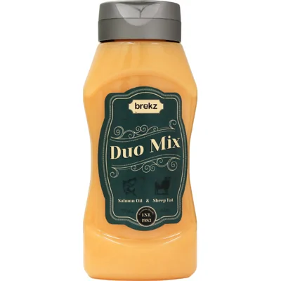 Brekz Duo Mix zalmolie & schapenvet voor de hond (500 ml) 3 x 500 ml