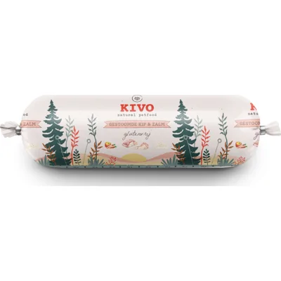 Kivo Gestoomde Kip&Zalm 600 gr