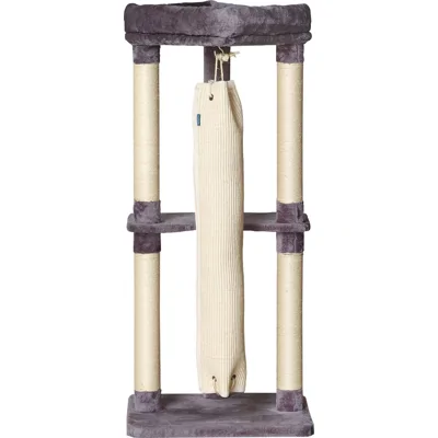 Quapas! Krabpaal met klimzak grijs 60cm