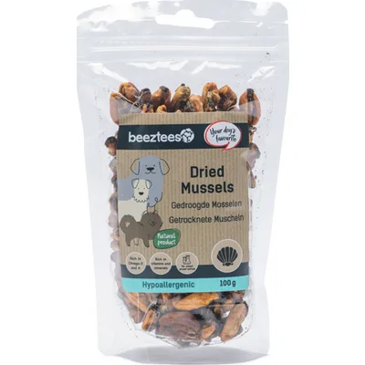 Beeztees Gedroogde Mosselen - 100 g