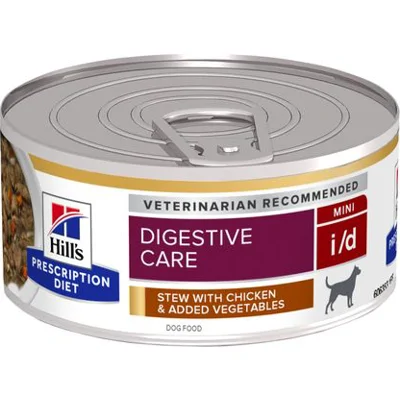 Hill's Prescription Diet I/D Digestive Care hondenvoer nat stoofpotje met Kip en groenten 24x156g blik