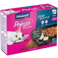 Vitakraft Poésie Délice met vis natvoer kat multipack (6 x 85 g) 1 verpakking (6 x 85 g) product name