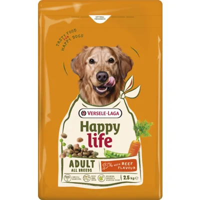 Happy Life Adult met rundsmaak hondenvoer 15 kg
