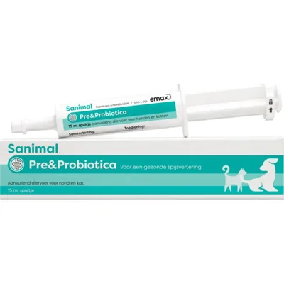 Sanimal Pre & Probiotica hond en kat 15 ml