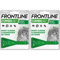 2x Frontline Combo Anti Vlooien en Teken Druppels Kat vanaf 1 kg