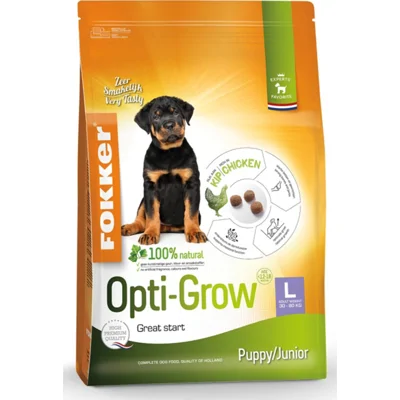 3x Fokker Opti-Grow Hondenvoer L 2,5 kg