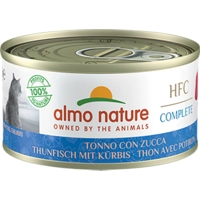 48x Almo Nature HFC Complete Graanvrij Kattenvoer Nat Tonijn&Pompoen 70 gr