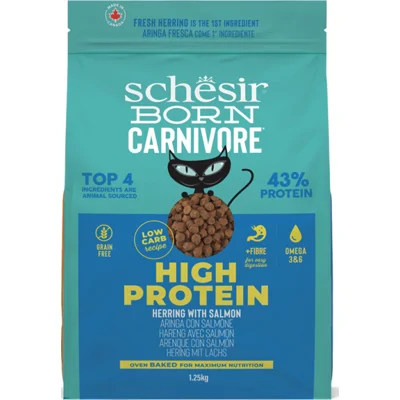 Schesir Born Carnivore Kattenvoer Herring&Salmon 1,25 kg