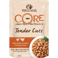 Wellness Core Kattenvoer Tender Cuts Kip - Kalkoen 85 gr product name