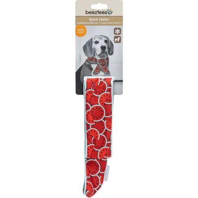 Beeztees Quick Cooler Meloenie Hondenhalsband - Rood - L