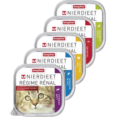 Beaphar Nierdieet Kattenvoer - Eend - 16 x 100 g