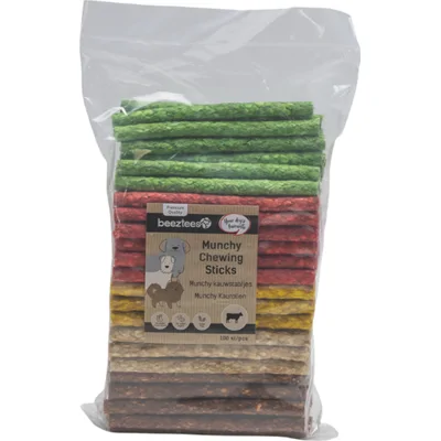 Beeztees Thai Munchy Kauwstaafjes - 100 x 10 cm - 865 gram - Assorti