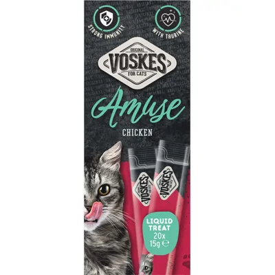 Voskes Kattensnack Liquid Treat Kip 20x15 gr
