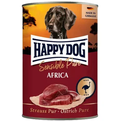 Happy Dog Sensible Pure Africa - Struisvogel - 6 x 400 g