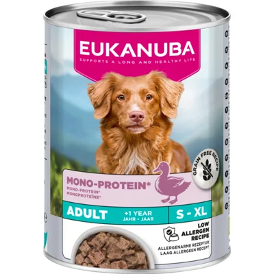 6x Eukanuba Special Care Hond Nat Adult Mono-Proteïne Eend 400 gr
