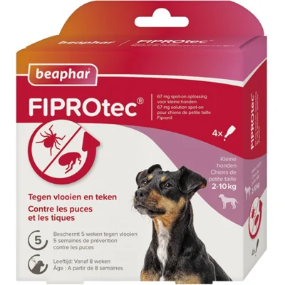 Beaphar FiproTec Spot-On Hond 2-10 kg - 3 pipetten