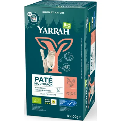 Yarrah Bio Kuipje Wellness Pate Zalm 100 gr