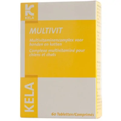 Kela Multivit Vitaminetabletten hond en kat 60 tabletten