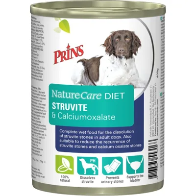 Prins NatureCare Diet Struvite & Calciumoxalate natvoer hond 1 tray (6 x 400 g)
