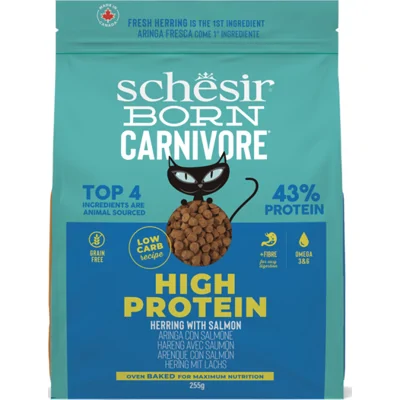 Schesir Born Carnivore Kattenvoer Herring&Salmon 255 gr