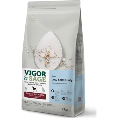 Vigor&Sage Hond Adult Regular Low Sensitivity Yam 2 kg