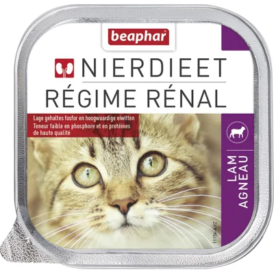 Beaphar Nierdieet Kattenvoer - Lam - 16 x 100 g
