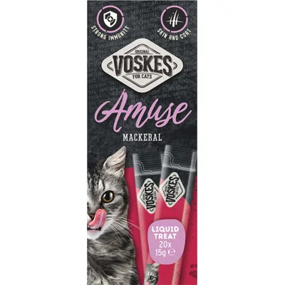 Voskes Kattensnack Liquid Treat Makreel 20x15 gr
